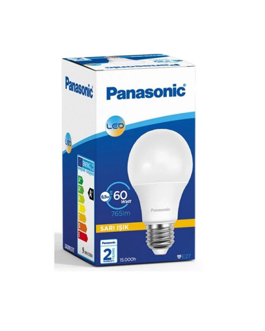 Panasonic (10 ADET) 8.5W Sarı Işık Led Ampul E27 Duy LDACH09LG1R7