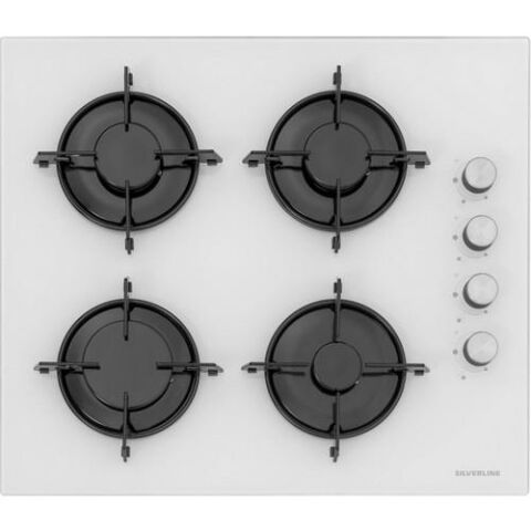 Silverline 3481 Flam - CS5349W01 - BO65E1W01 Beyaz Cam Ankastre Set