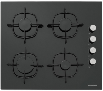 Silverline Siyah Cam Ankastre Set 3420 - CS5335B01 - BO6504B01