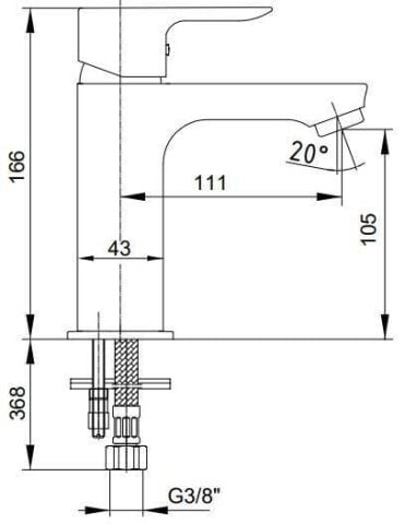 E.C.A 102108967 Star Lavabo Bataryası