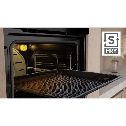 Silverline BO65P4W01 Buhar Destekli + Airfryer Özellikli Ankastre Fırın Beyaz