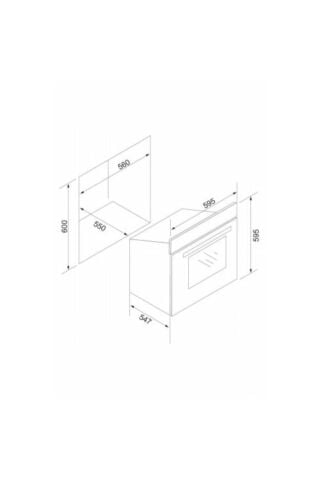 Silverline Siyah Cam Ankastre Set BO6024b01-CS5335B01-3420 Classy