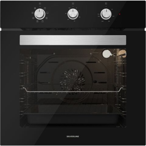 Silverline BO6503B01 - CS5343B01 - 3490 Oslo 60 Siyah Ankastre Set