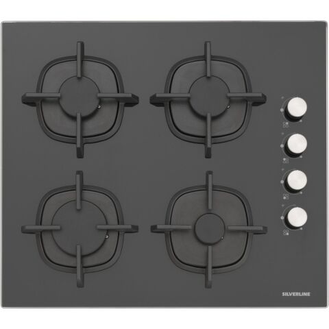 Silverline BO6504B01 - CS5343B01 - 3457 Soho 60 Siyah Cam Ankastre Set