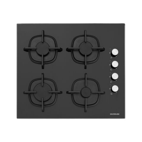 Silverline Siyah Cam Ankastre Set (3490 Oslo Davlumbaz - CS5343B01 Ocak - BO65E1B01 Fırın)