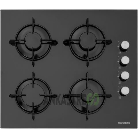 Silverline BO6502B02 - CS5349B01 - 3457 Soho 60 Siyah Cam Ankastre Set