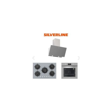 Silverline Gri Cam Ankastre Set (3457 Soho 60+CS5365S01+BO6502S02)