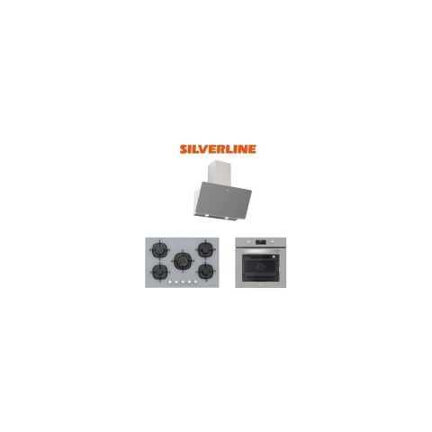 Silverline Gri Cam Ankastre Set (3457 Soho 60+CS5365S01+BO6502S02)
