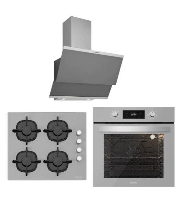 Silverline Gri Cam Ankastre Set 3420 Classy 60+cs5343s01+bo6502s02