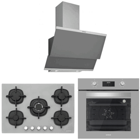 Silverline Gri Cam Ankastre Set BO6502S02 - CS5364S01 - 3420 Classy 60