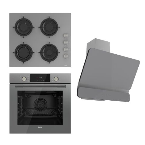 Ferre Flowart Serisi Gri Set cs208 + Qms63cpr +d082