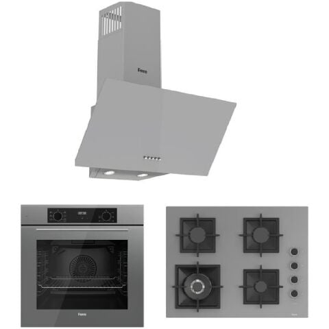 Ferre Flowart Serisi (QBL63CPR SC408 D088) Ankastre Set