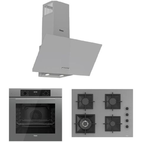 Ferre Flowart Serisi (QBL63CPR SC408 D088) Ankastre Set