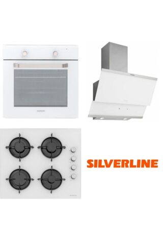 Silverline Beyaz Cam Ankastre Set Bo6275w01 - Cs5349w01 - 3420 Classy