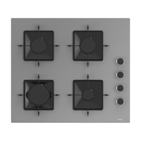 Ferre Flowart-Sılentart Serisi Gri Set (SS208 + QBL63CPR +D082-SA) - Emaye Izgara
