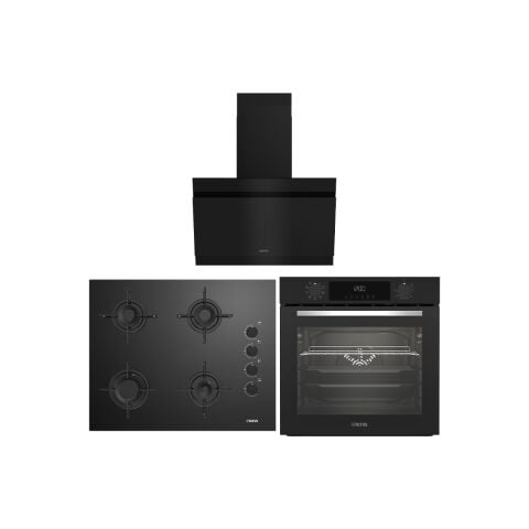 Altus Ala 332 B Fırın 159 Db Ocak 525 B Davlumbaz Siyah Ankastre Set