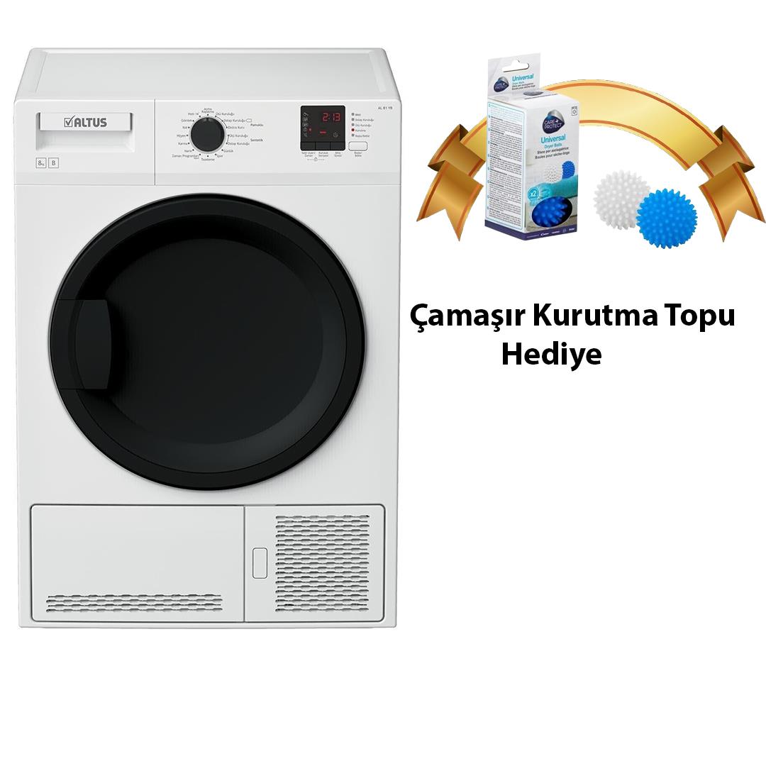 Altus Al 91 Yb 9 Kg Çamaşır Kurutma Makinesi + Kurutma Topu Hediyeli