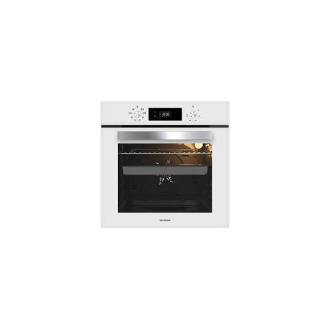 Silverline Beyaz Cam Ankastre Set 3490 Oslo Davlumbaz - CS5335W01 Ocak - BO65E4W01 Fırın