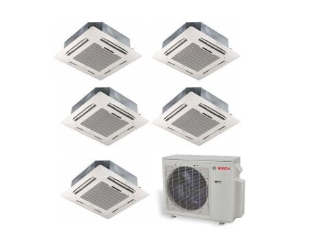 Bosch Multi Kaset Tipi İnverter Klima 42000 Btu 1 Dış + 5 İç Ünite 9000 + 9000 + 12000 + 12000 + 12000 Btu