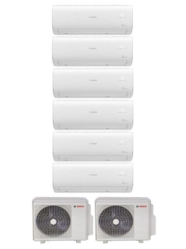 Bosch Multi Split İnverter Klima 64000 Btu Dış (36+28) + 6 İç Ünite 9+9+12+12+12+24 Btu
