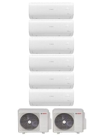 Bosch Multi Split İnverter Klima 64000 Btu Dış (36+28) + 6 İç Ünite 9+9+12+12+12+24 Btu