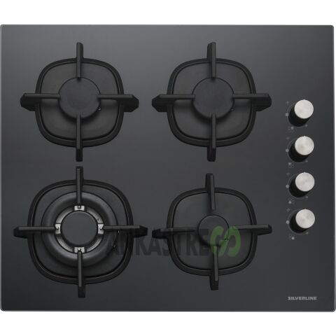 Silverline BO6502B02-CS5429B01-3420 Classy Siyah Cam Ankastre Set