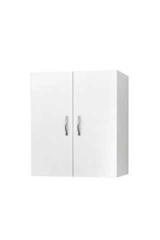 Fafare 2 Kapaklı Beyaz Çok Amaçlı Dolap, Makine Üstü Dolap, 2 Kapaklı Banyo Dolabı