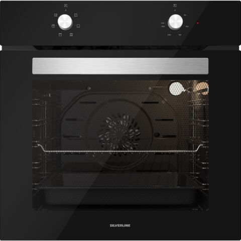 Silverline BO6501B01 - CS5429B01 - 3490 Oslo Siyah Cam Ankastre Set