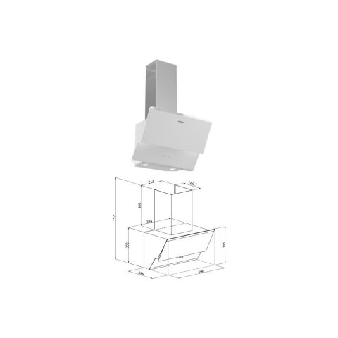 Silverline Beyaz Ankastre Set (CS5801E7W01 OCAK/S2-BO6502W02 FIRIN/3490 Oslo Davlumbaz)