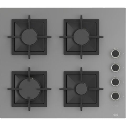 Ferre SC208 Gri Cam Ankastre Ocak (Döküm Izgara)