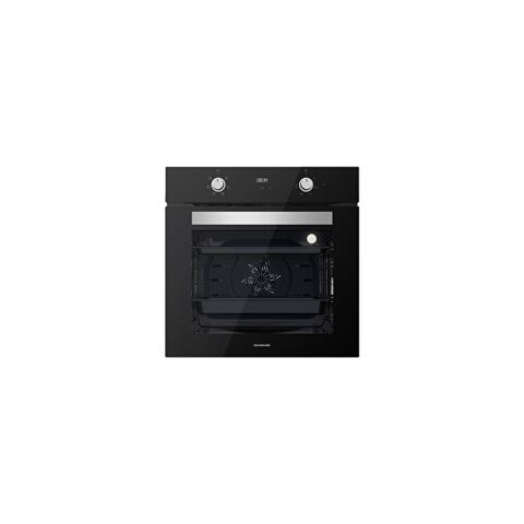 Silverline Siyah Cam Ankastre Set (3481 Flam 60+CS5335B02+BO6502B02)