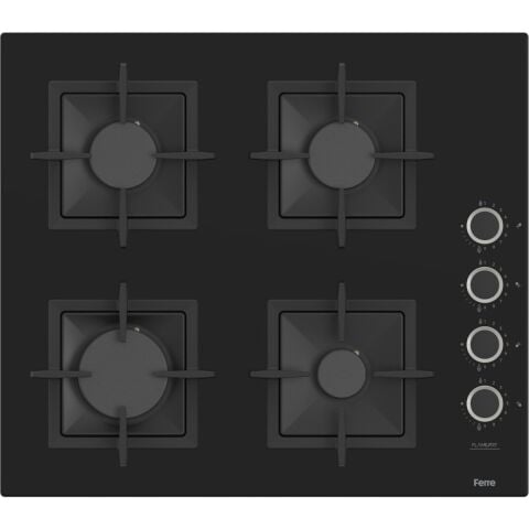 Ferre SC205 Siyah Cam Ankastre Ocak (Döküm Izgara)
