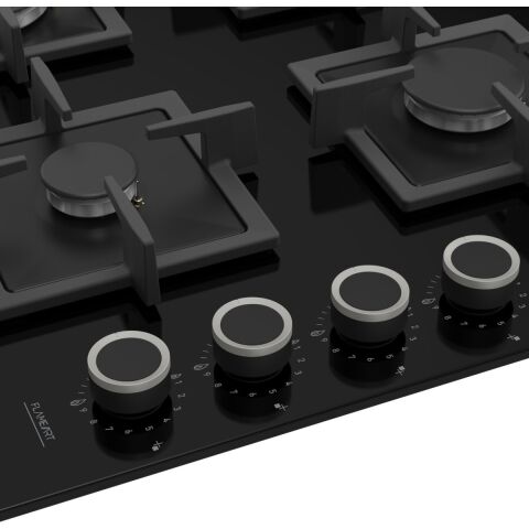 Ferre SC205 Siyah Cam Ankastre Ocak (Döküm Izgara)