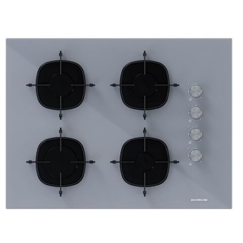 Silverline 2'li ikili Gri Cam Ankastre Set BO6502S02 Dijital Fırın - CS5665S01 65cm Cam Ocak