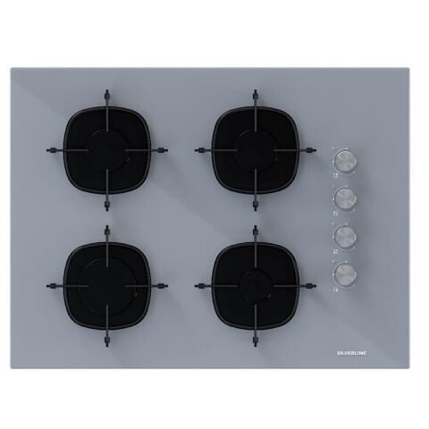 Silverline Gri Cam Ankastre Set 3481 - CS5665S01 65cm ocak -BO6501S01 Fırın