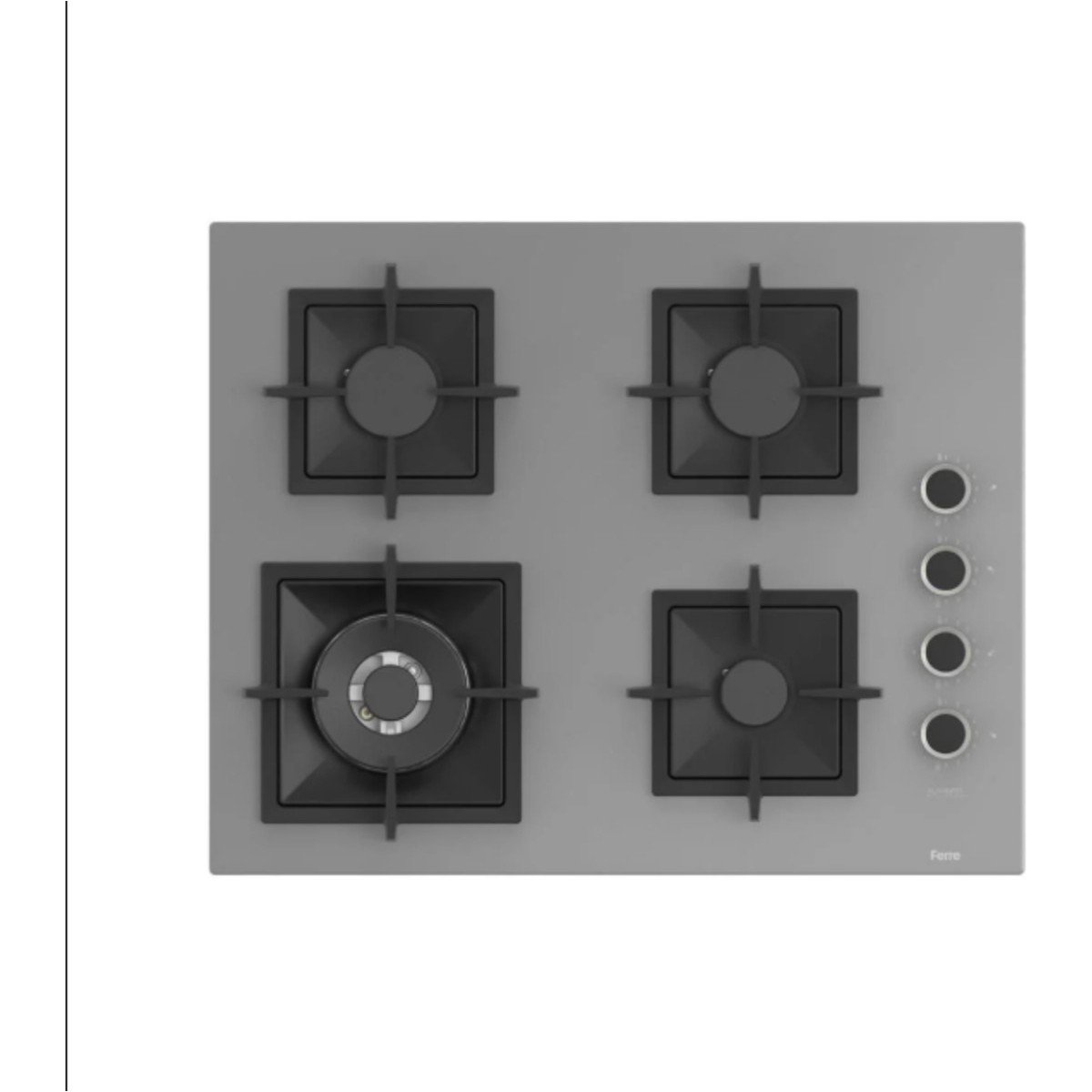 Ferre SC408/WFA FlameArt Woklu Gri 65 cm Ankastre Ocak