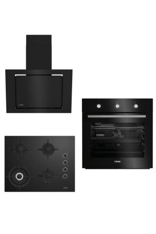 Altus Siyah Cam Ankastre Set 13 (ala 133b - Ala 185 Gb - Ala 530b )