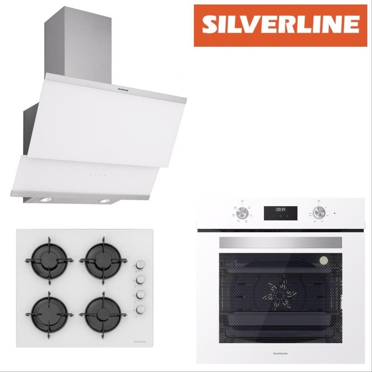 Beyaz Cam Ankastre Set BO6502W02 - CS5349W01 - 3420 Classy