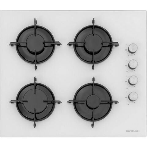 Silverline 3481 Flam - CS5349W01 - BO65E1W01 Beyaz Cam Ankastre Set