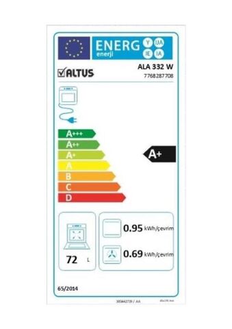 Altus ALA 332 W Beyaz Ankastre Fırın