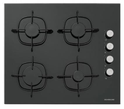 Silverline  Buhar Destekli + Airfryer 3457 Soho - Cs5335 - BO65P4B01 Siyah Cam Ankstre Set