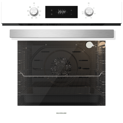 Silverline Beyaz Cam Ankastre Set 3457 - CS5335W01 - BO6504W01