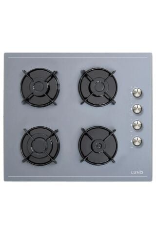 Silverline Luno Ankastre Gri Cam Set  3420S Davlumbaz 6502S Fırın CS5335S Ocak