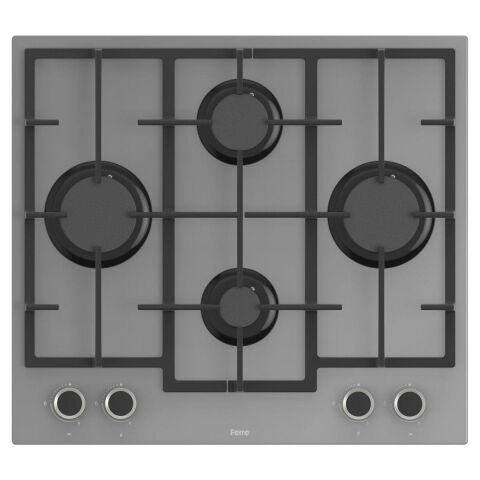 Ferre Gri Cam Ankastre Set D079 SlientArt- LN388 Döküm Izgara Ocak - XE61MDV
