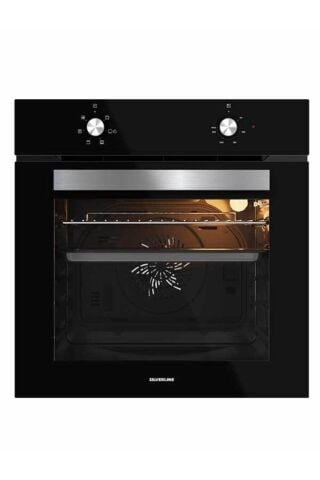 Silverline 3'lü Siyah Cam Ankastre Set (3481 Flam 60 Siyah+cs5335b02+bo65e1b01)