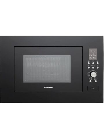 Silverline BO6502B02 - CS5349B01 - 3373 Misto 60 - MW9018B01 Siyah Cam Ankastre Set