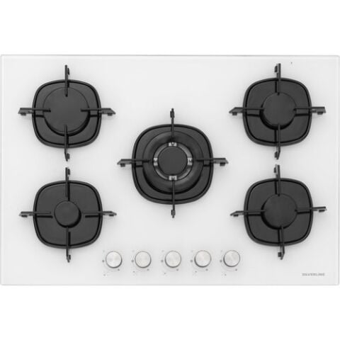 Silverline BO6502W02 - CS5365W01 Beyaz Cam Ankastre Set