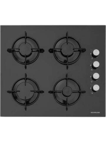 Silverline BO6503B01 - CS5349B01 - 3420 Classy 60 - MW9018B01 Siyah Cam Ankastre Set