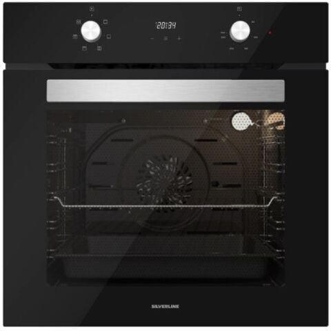 Silverline BO6502B02 - CS5364B01 - 3457 Soho 60 Siyah Cam Ankastre Set