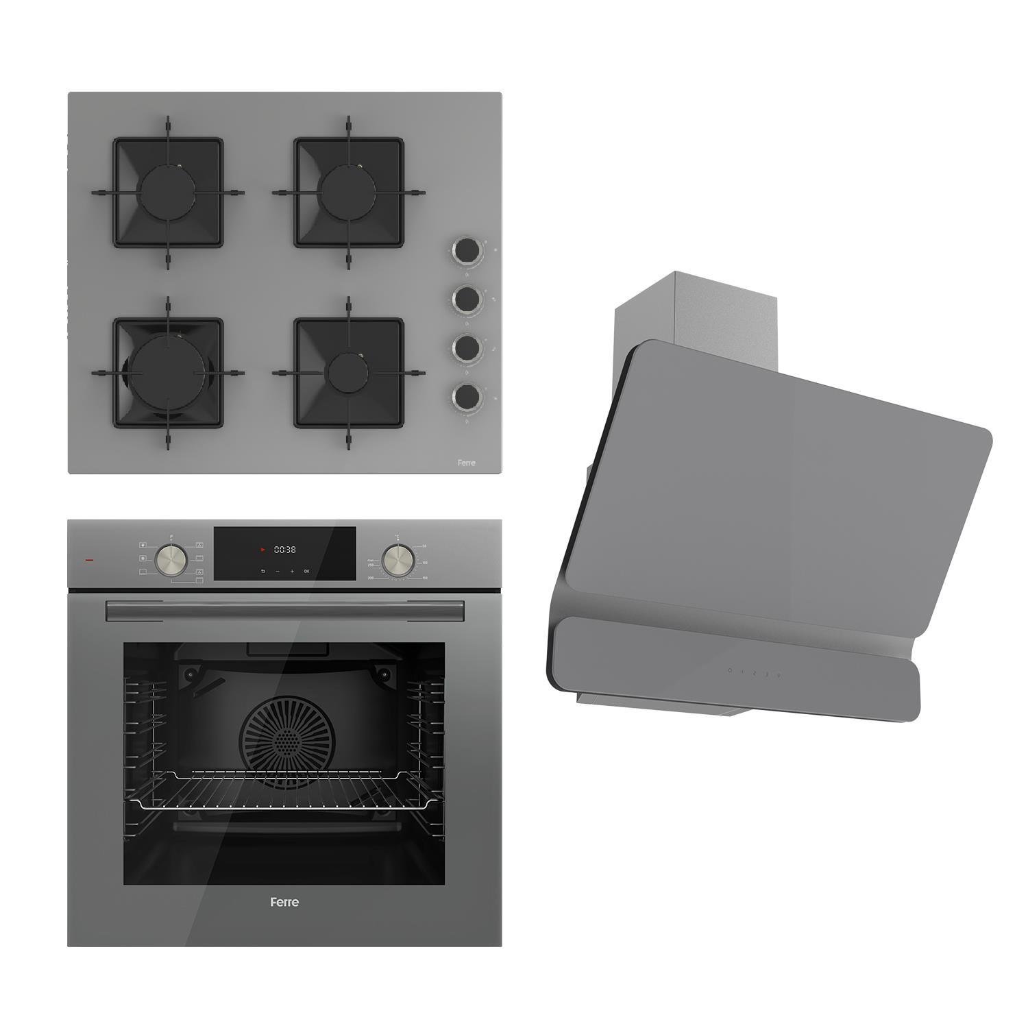 Ferre Flowart Ss Serisi Gri Set (ss208 + Qms63cpr +d082 )